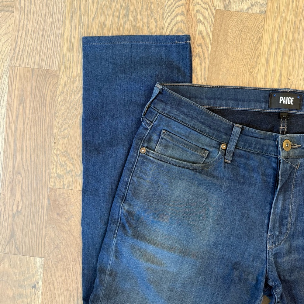 PAIGE Men's Dark Blue Slim Jeans - Picture 4 of 6